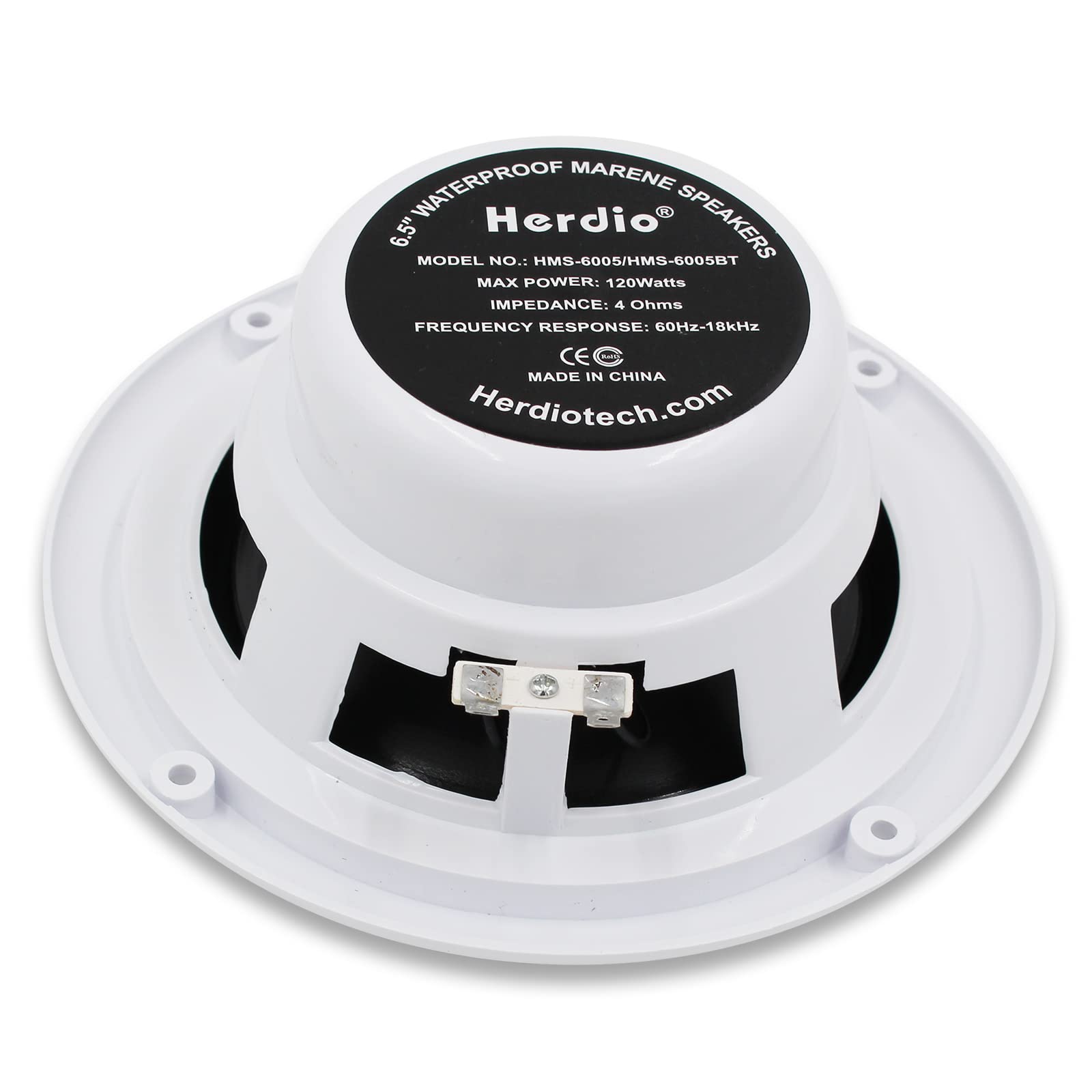 Herdio 4 Inches Waterproof Marine Bluetooth Ceiling White Speaker newest