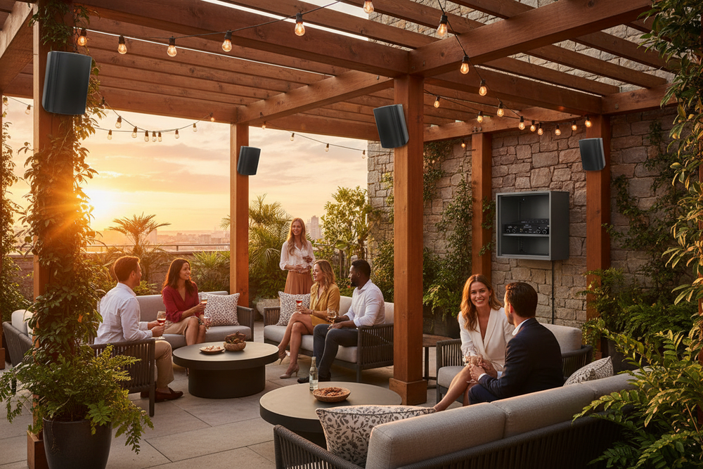 4-Speaker Wired Outdoor System