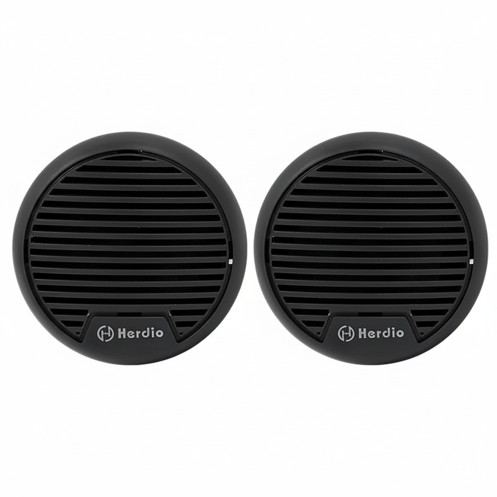 Herdio 3 inch waterproof marine speakers 140W white background product image