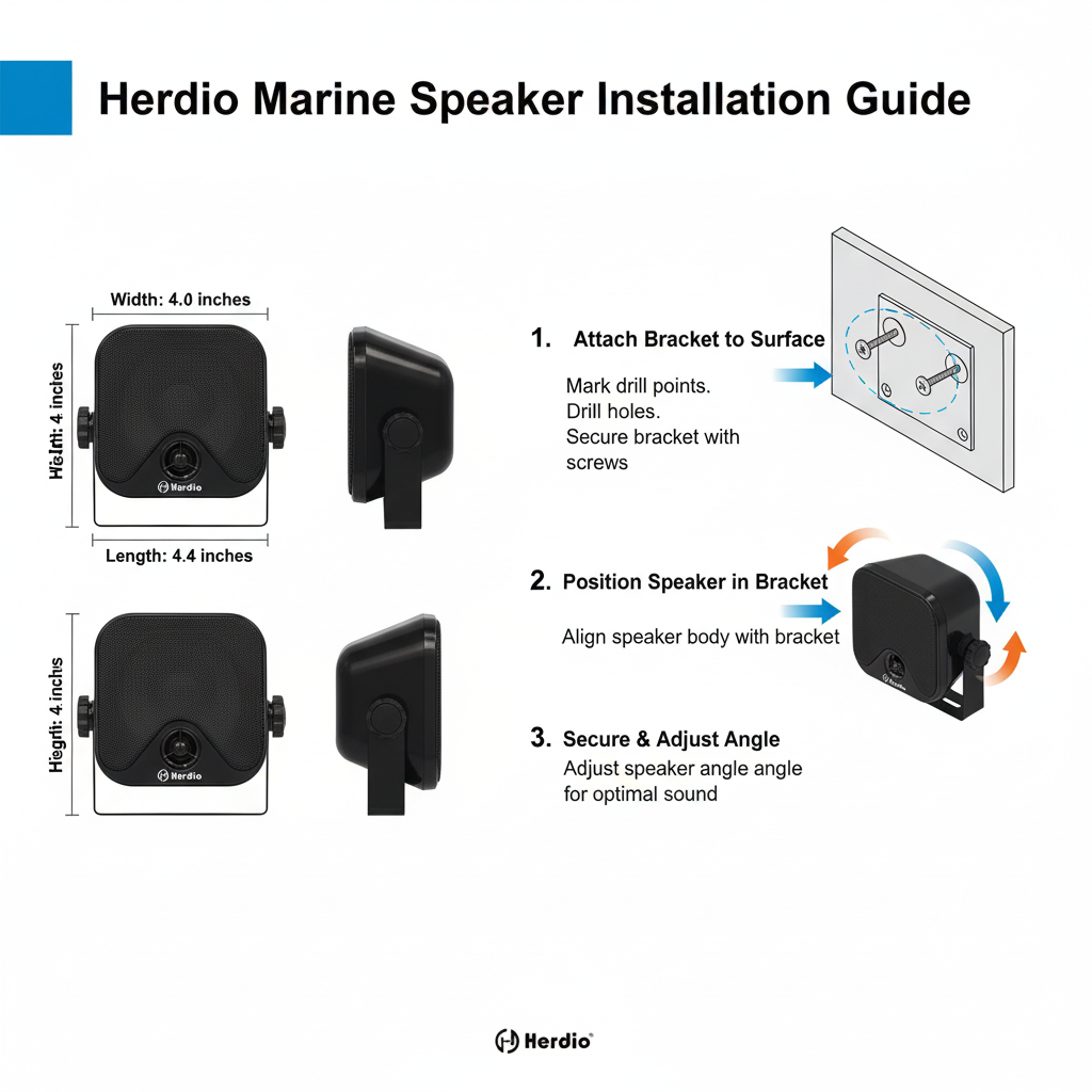尺寸安装示意图 - 4.4x4.4x4英寸