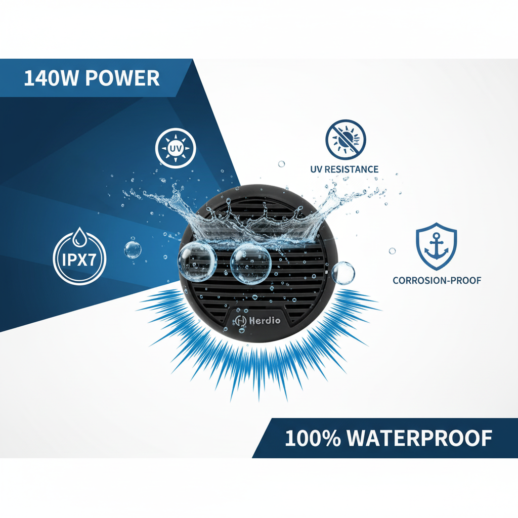 Herdio喇叭核心卖点 - 140W功率防水