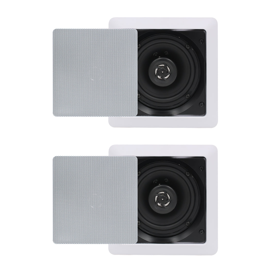 Herdio 5.25 inch Bluetooth in-wall speakers 160W premium home audio system