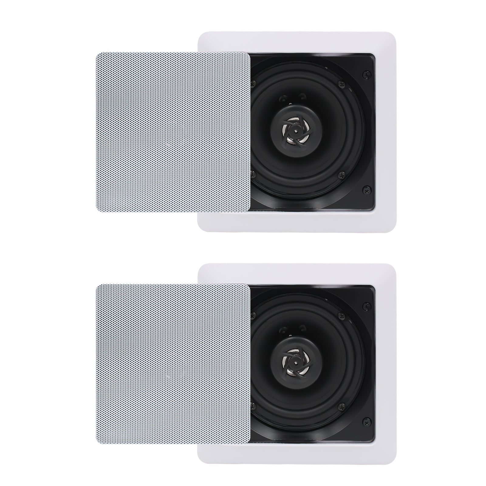 Herdio 5.25 inch Bluetooth in-wall speakers 160W premium home audio system
