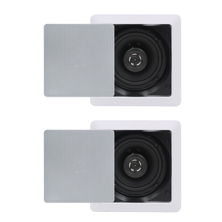 Herdio 5.25" Bluetooth In-Wall & Ceiling Speakers 160W | Wireless Flush Mount Home Audio