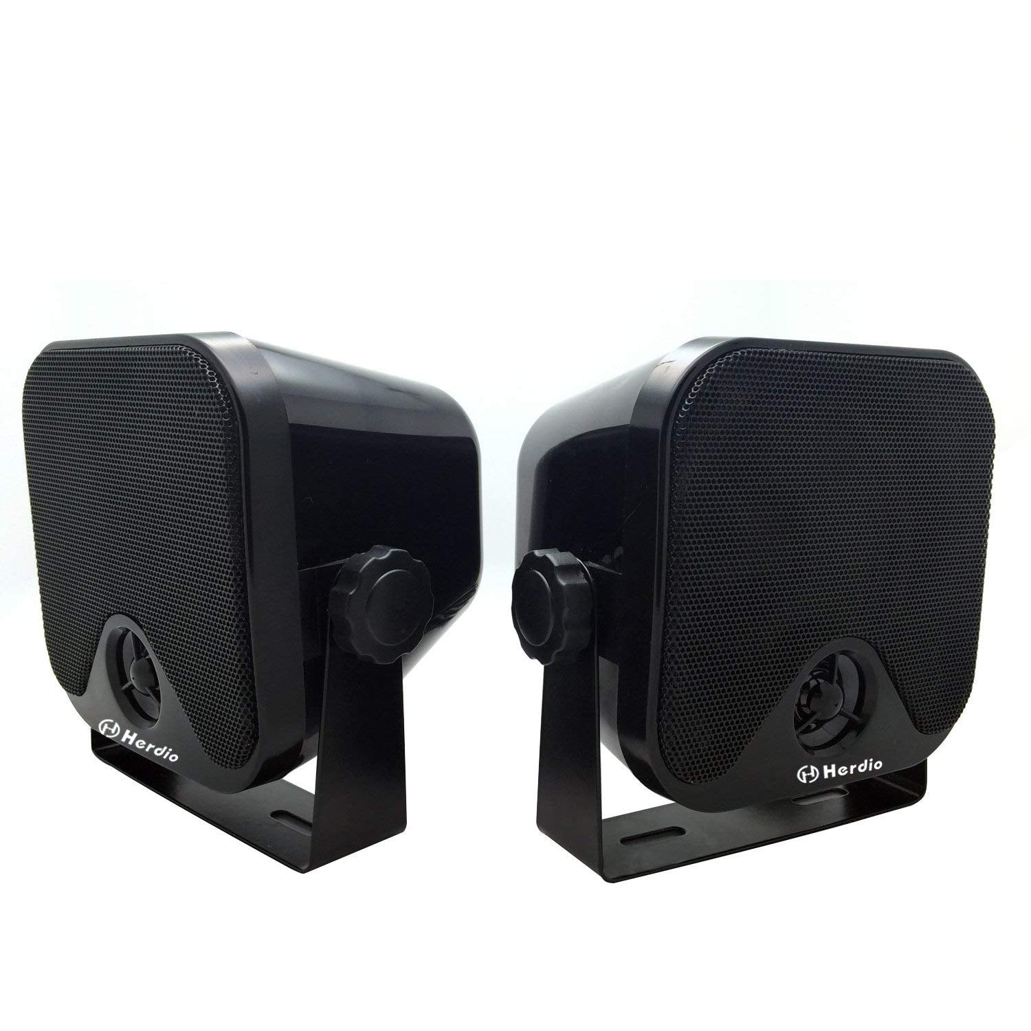 UTV Stereo Sound System Headunit Bluetooth Receiver Speaker Kit + 4 Inches Waterproof Speakers + fm/am antenna - Herdio