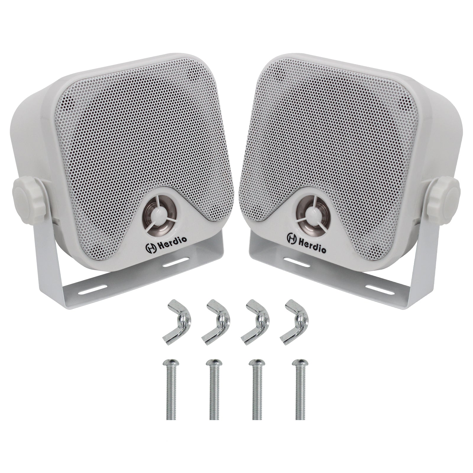 Herdio 4" Marine Speakers 120 Watts 2-Way Waterproof for Boats Use