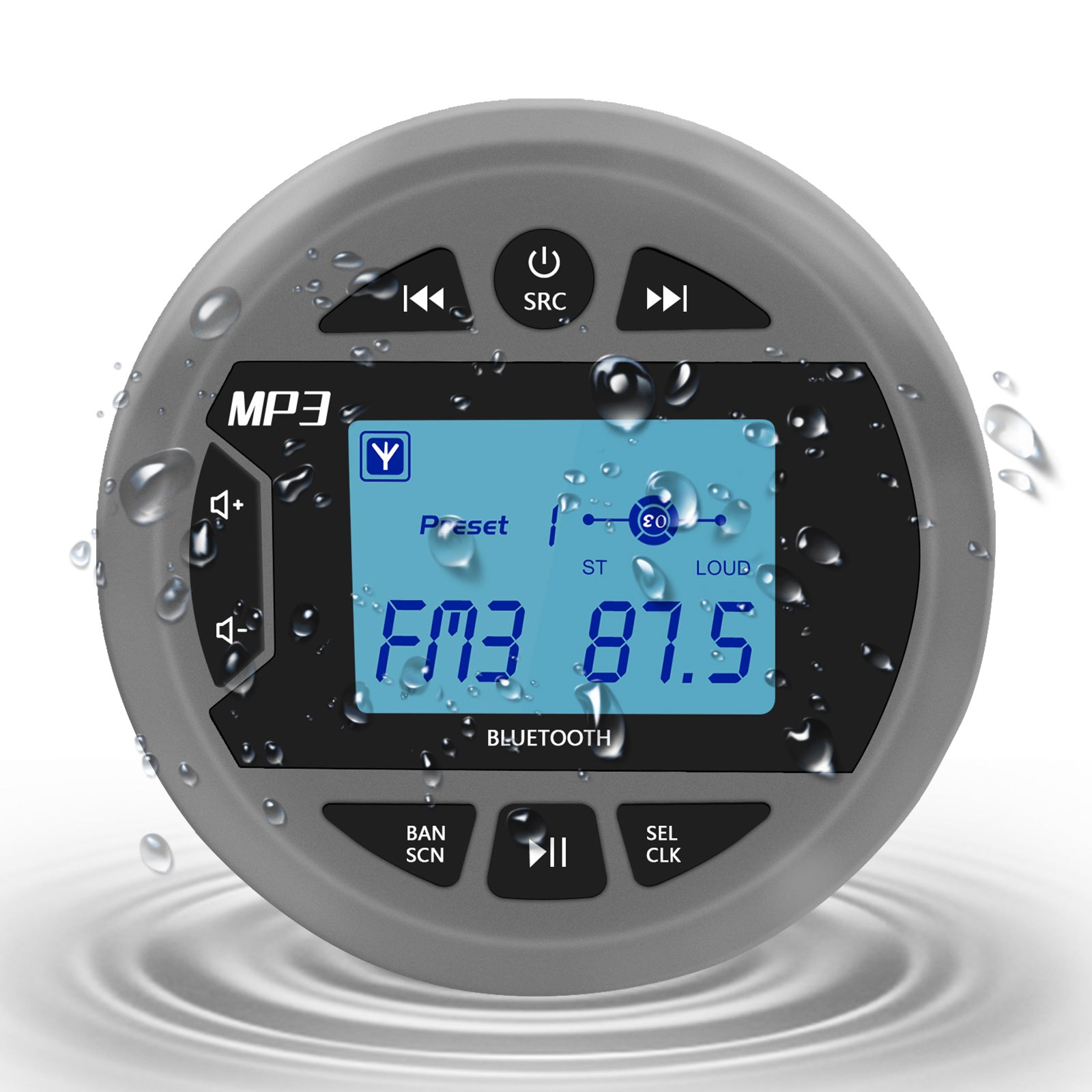 Round Bluetooth Waterproof Receiver VX230 - Herdio
