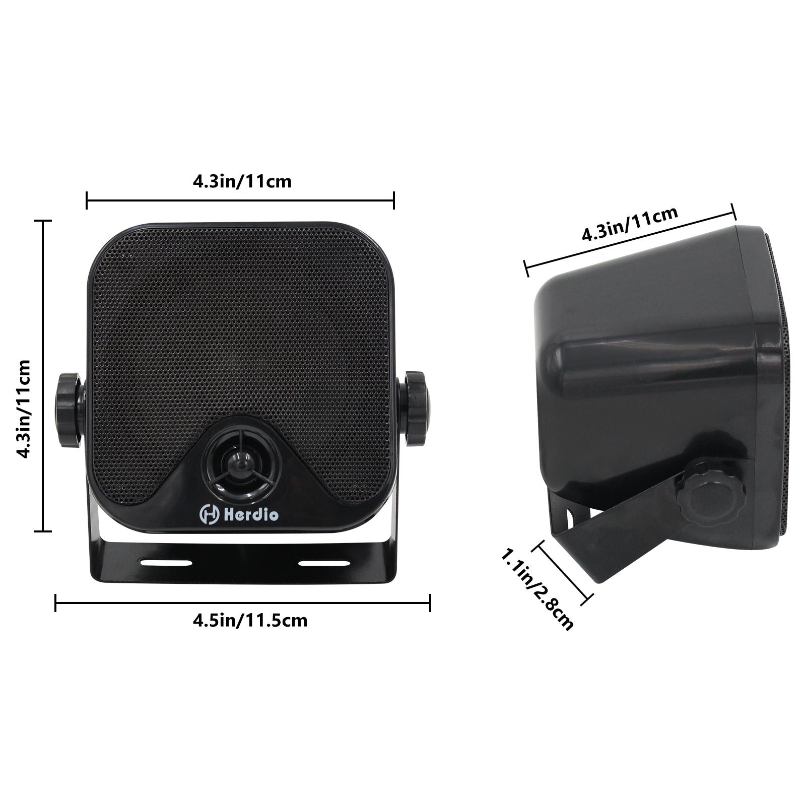 4.5 inch marine hot sale speakers