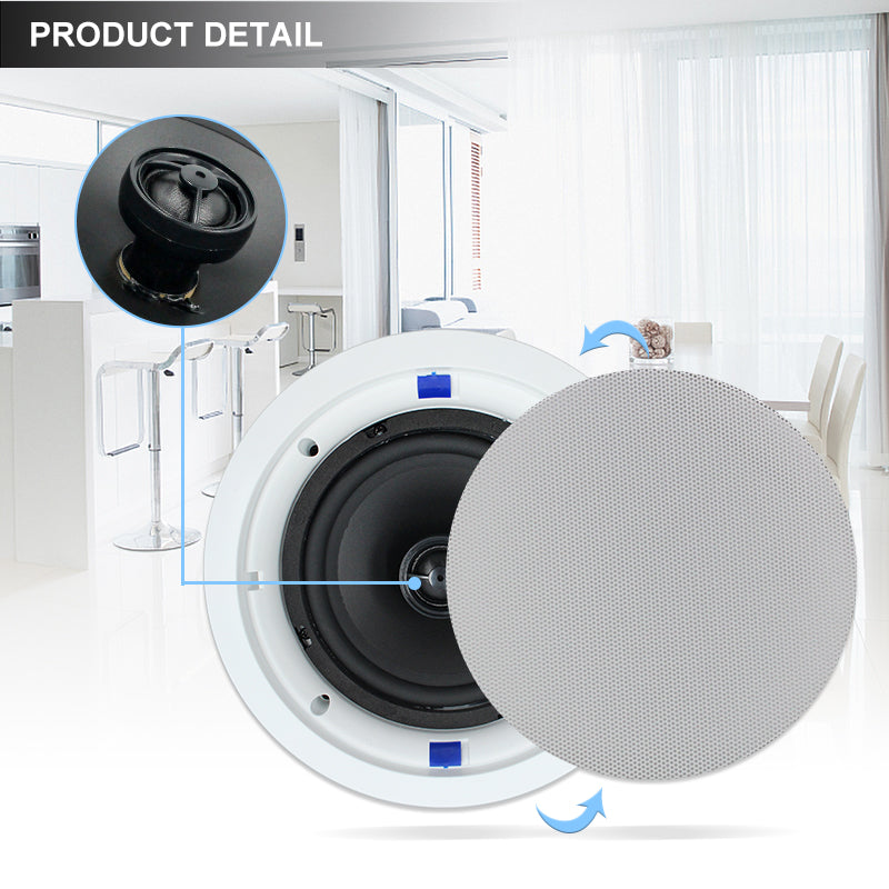 6.5" Bluetooth Ceiling Speakers 640 Watts HCS4-818BT (4 Speakers) - Herdio