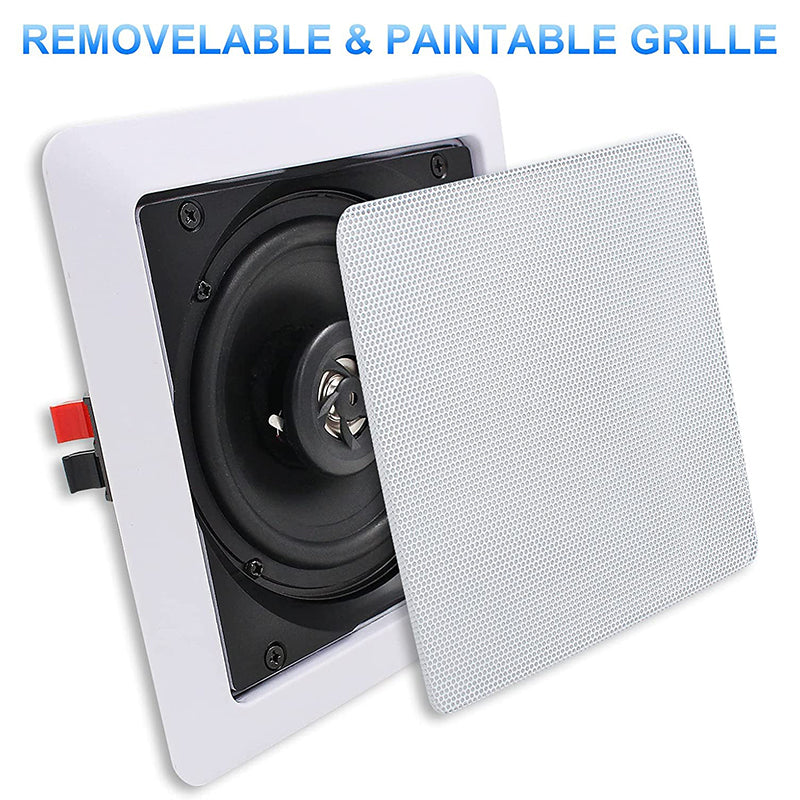 Herdio 5.25" In-Wall Bluetooth Speakers 160 Watts 2-way Sound System