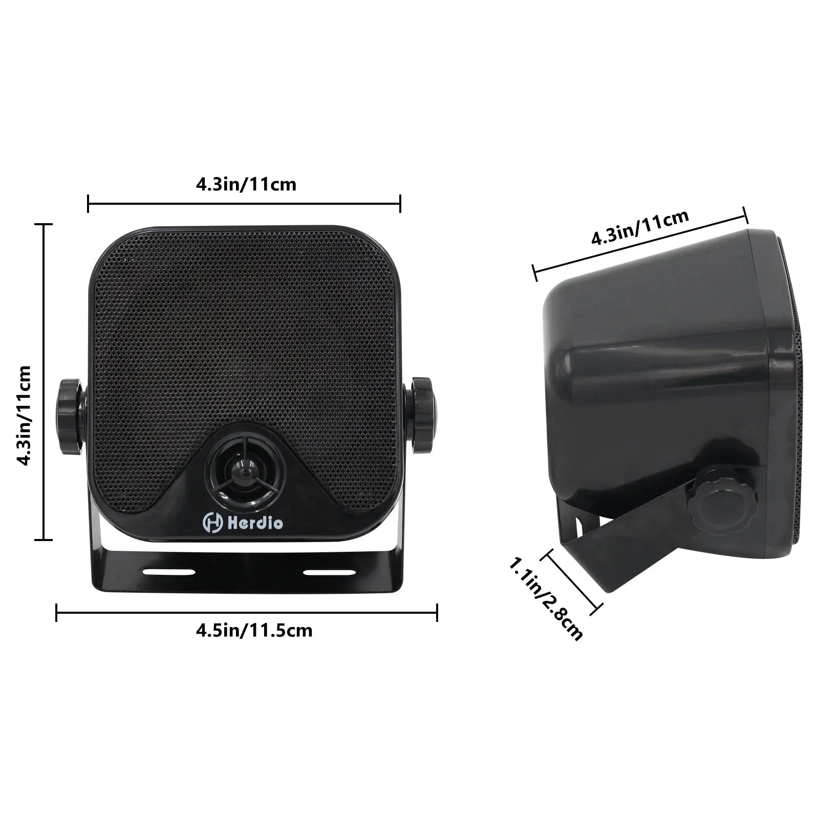 4" Bluetooth Marine Speakers 120 Watts HMS-61BT - Herdio