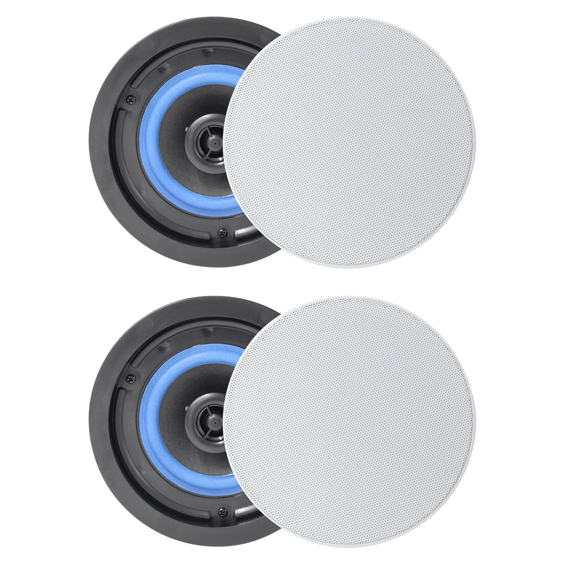 Herdio 4 inch ceiling speakers 160W 2-way in-ceiling audio system for home theater and living room