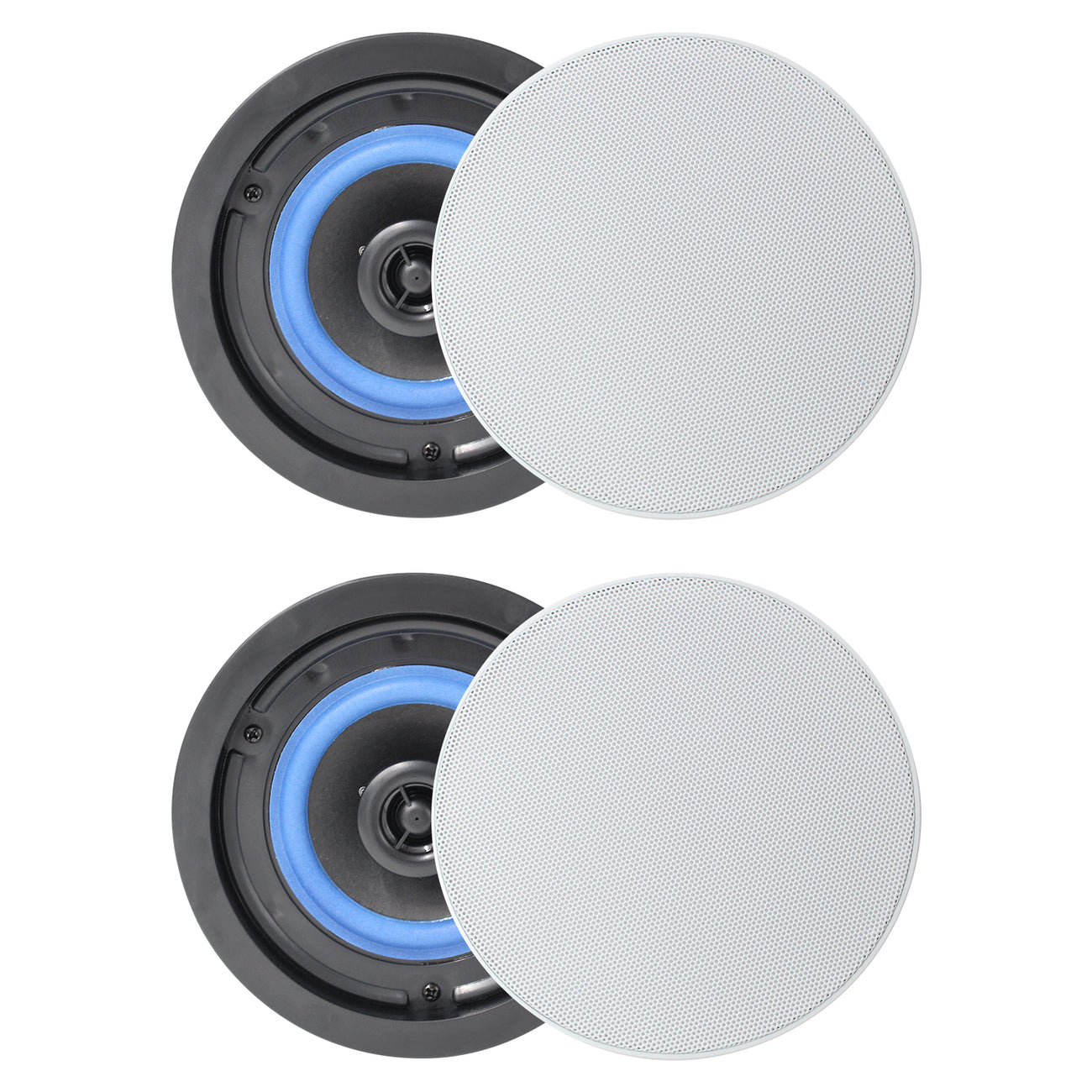 Herdio 4 inch ceiling speakers 160W 2-way in-ceiling audio system for home theater and living room