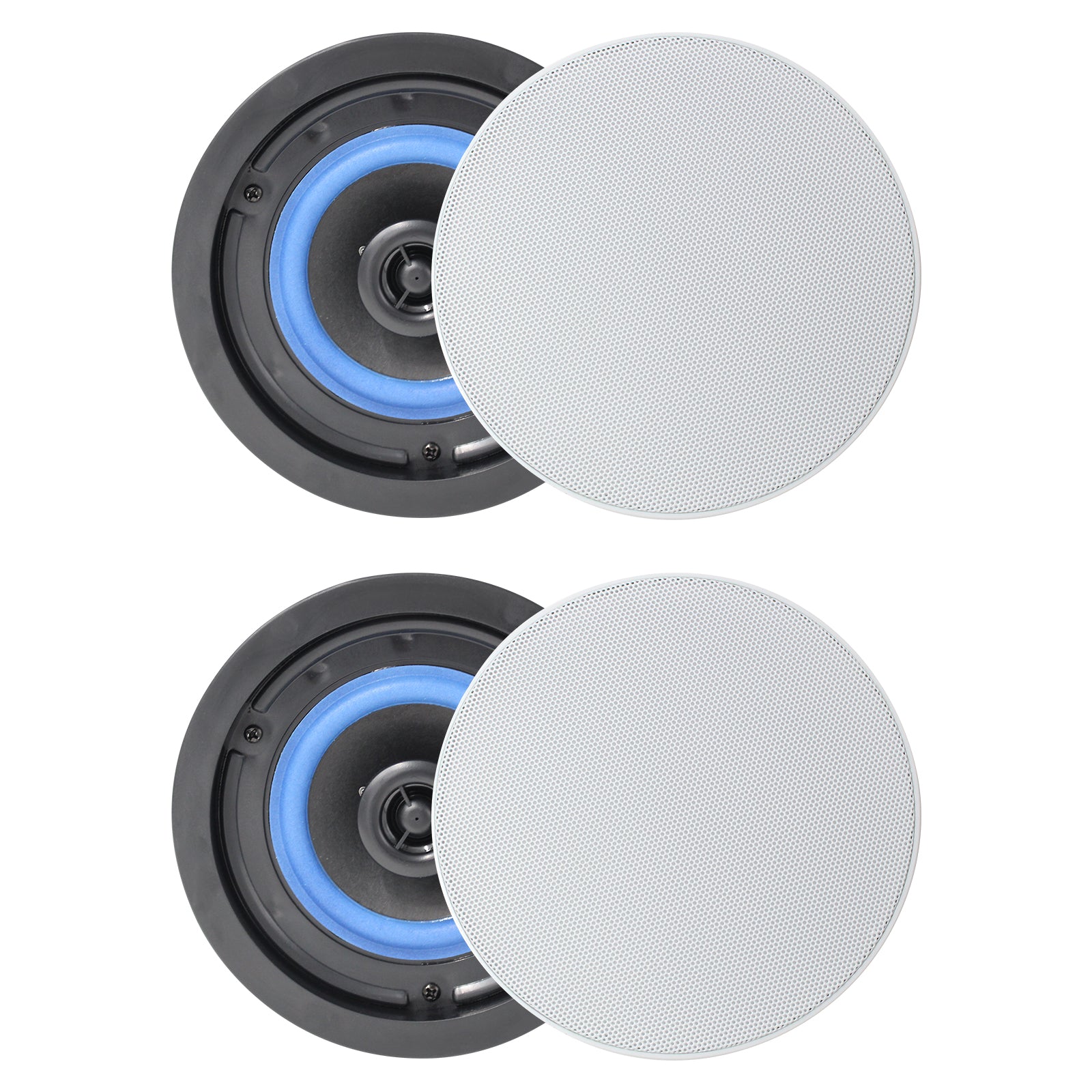 Herdio 4 inch ceiling speakers 160W 2-way in-ceiling audio system for home theater and living room
