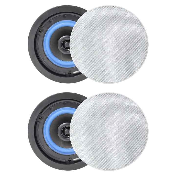 Herdio 4" In-Ceiling Speakers 160W | Wired 2-Way Home Audio for Bathroom & Living Room