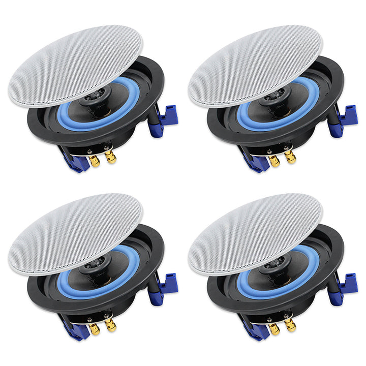 Herdio 4" In-Ceiling Speakers 320W | 4-Pack Wired Home Audio for Living Room & Whole-Home