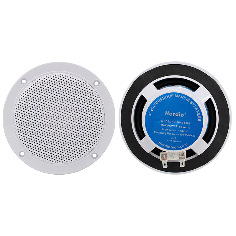 4" Marine Speakers 160 Watts HMS-5104 - Herdio