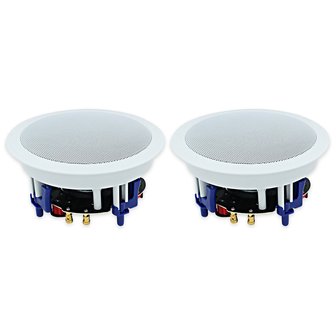 Herdio 5.25 inch ceiling speakers 300W 2-way in-ceiling audio system with swivel tweeter
