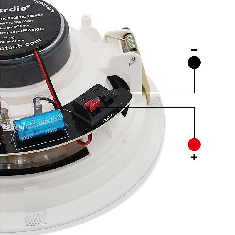 Herdio 6.5" In-Ceiling Speakers 600 Watts for Perfect Sound